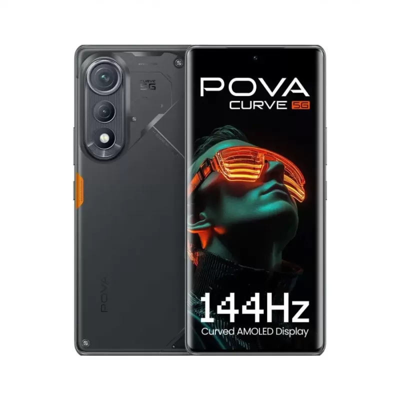 Tecno Pova Curve 5G: самый тонкий смартфон с изогнутым экраном